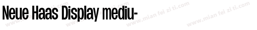 Neue Haas Display mediu字体转换